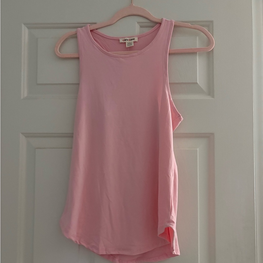 Pink Exercise Tank Top